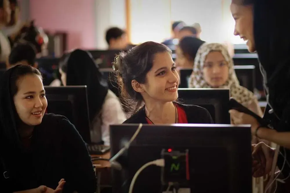 Students at the Hope Learning Center in Bogor, Indonesia
